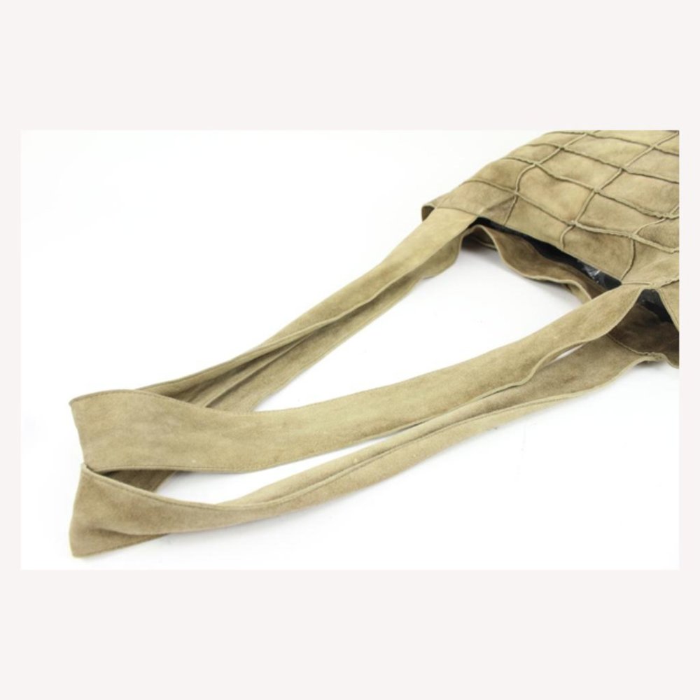 Chanel Light Brown Suede Patchwork Messenger Shop… - image 6